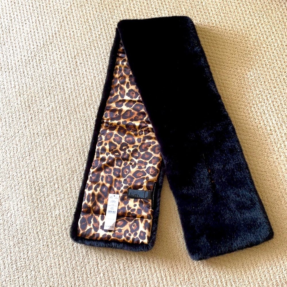White House Black Market Fur Puffer Stole